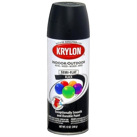 Krylon Industrial 5-Ball Int/Ext Semi-Flat Black K01613